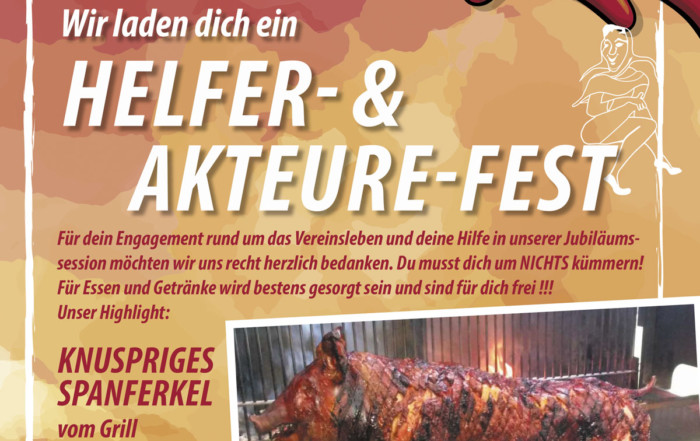 Karnevalverein Eulenspiegel helferfest