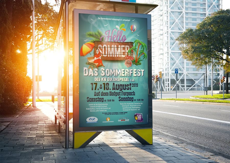sommerfest_2019-CityLight Plakat zum Sommerfest 2019