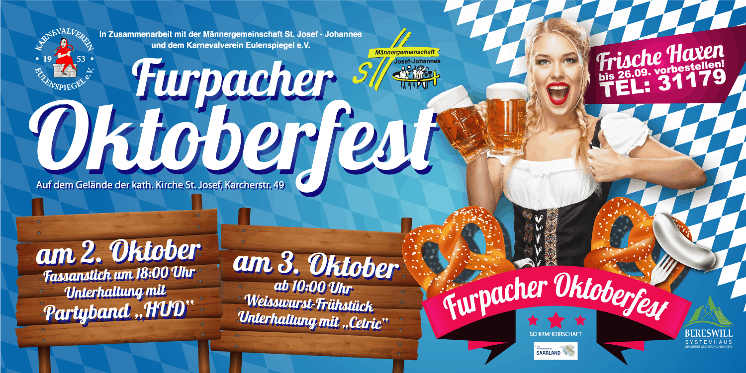 Karnevalverein Eulenspiegel Oktoberfest 2019 Bauzaun