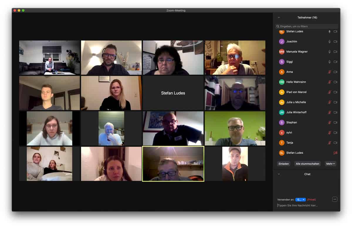 Der Vorstand in einer digitalen Vorstandssitzung